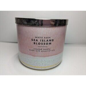 Bath & Body Works White Barn Sea Island Blossom 3 Wick Candle